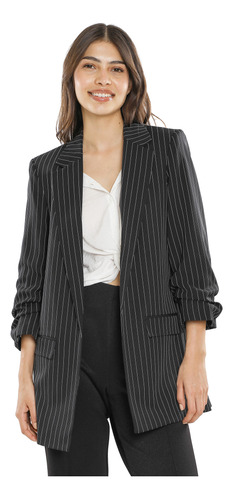 Blazer Manga Fruncida C&a De Mujer