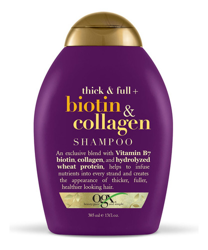 Shampoo Ogx Biotin Collagen 385ml