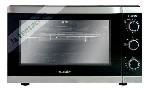 Horno De Mesa Eléctrico Mueller Decorato 44l Negro 220v Ltc