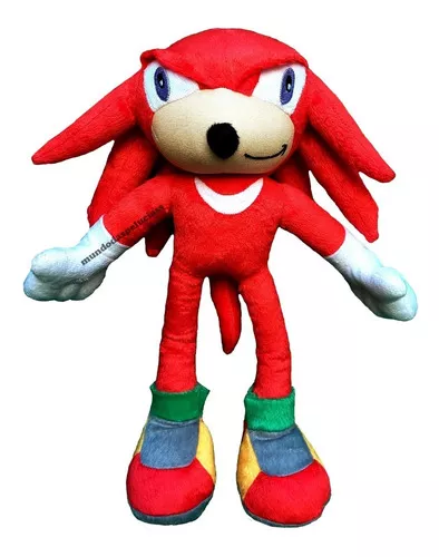 3 Bonecos Pelúcia Sonic Tails Knucles 35cm Antialérgico