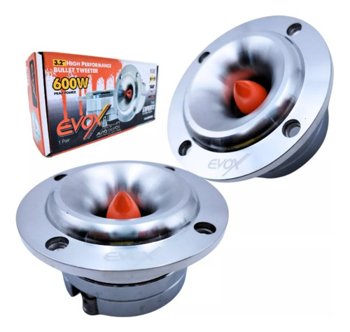 2 Tweeter Bala 3.2'' 8 Ohm 300w Rms Open Show Evox Evx350neo Color Gris