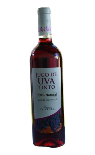 Jugo De Uva Tinto 100% Natural Sin Alcohol Bodega Fantelli