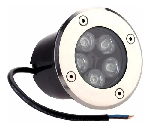 comprar Kit 4 Spot Led Balizador Chão 5w Embutir Branco Quente 3000k
