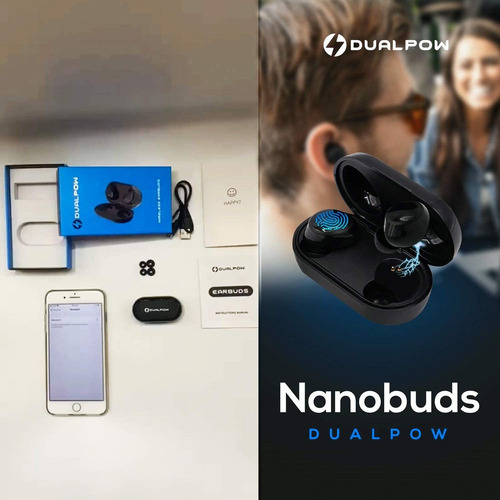 Auriculares Inalambricos Bluetooth 5.0 Hi-fi Negro 