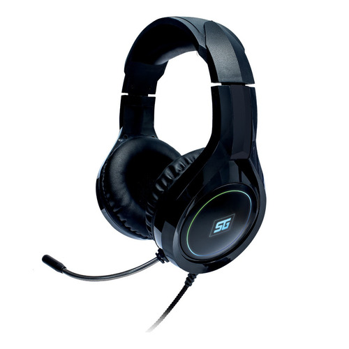 Imagen 3 de 5 de Audífonos Gamer Vorago 3.5mm Start The Accs Hs501 Mic Flexib Color Black Color De La Luz Rgb
