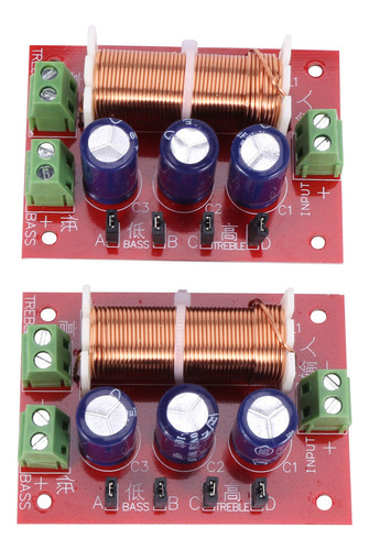 2 Bocinas Crossover De 400 W, Ajuste De Audio Bidirecciona