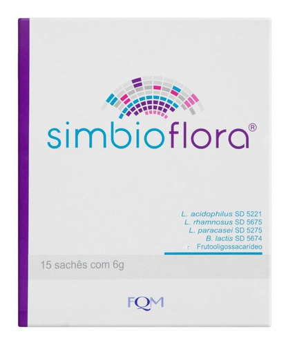 Simbioflora Suplemento Com 15 Sachês De 6g Cada Sabor Sem sabor