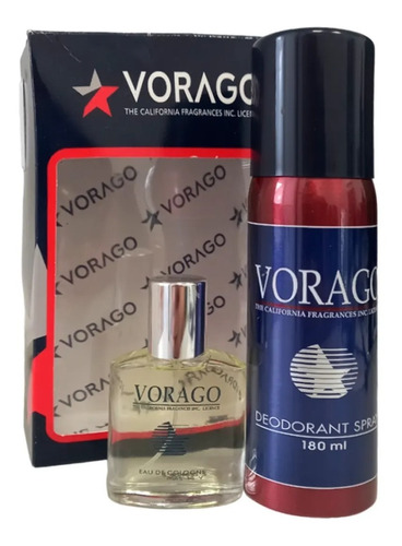 Set X2 Perfume Vorago 50ml Con Desodorante Spray 180ml Febo