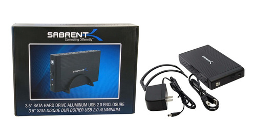 Adaptador Sabrent 3.5  Disco Duro Sata  Enclosure 2.0