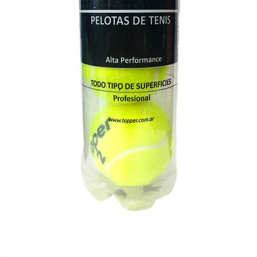 Imagen 3 de 3 de Tubo Pelotas Tenis Topper Tennis X 3 All Court