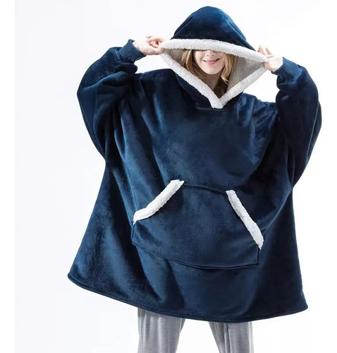 Manta De Sudadera Con Capucha De Gran Tamaño Para Mujer