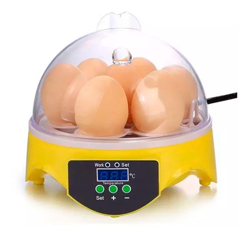 Incubadora 7 Huevos Control Temperatura Led Digital 