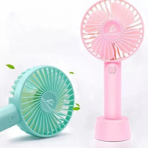 Mini Ventilador Portatil De Larga Duracion Base Y Mano