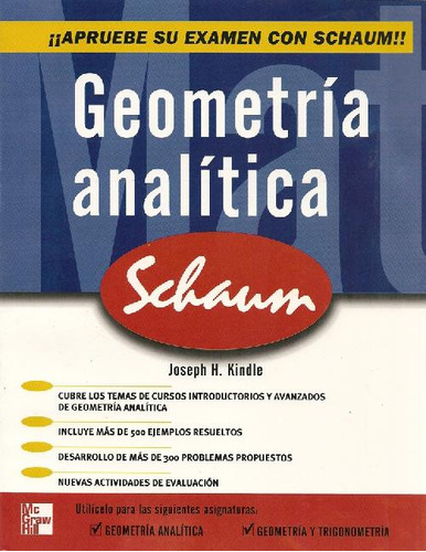 Libro Geometría Analitica Schaum De Joseph H Kindle