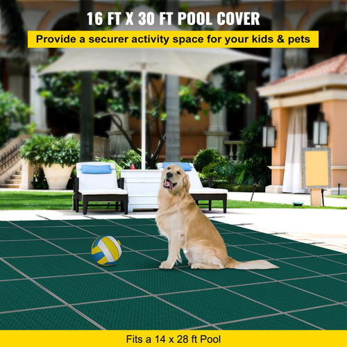 Vevor Cubierta De Piscina De Invierno Enterrada 4,87x9,14m