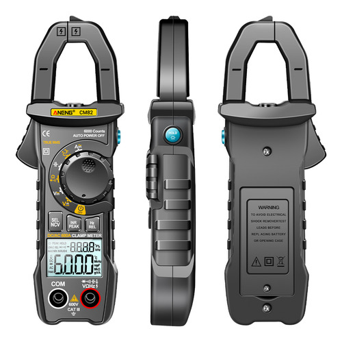 Pinza Amperimétrica Digital Aneng Cm82, 6000 Cuentas True R