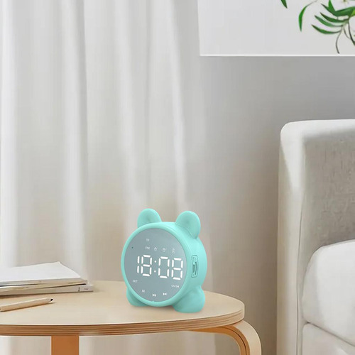 Reloj Despertador Con Altavoz Bluetooth Inteligente Verde