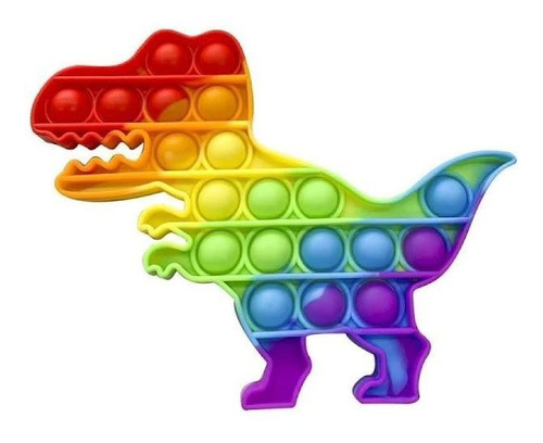 Popfun Dinossauro Colorido Antiestresse Puradiversão Yestoys