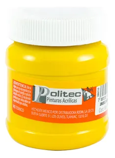 Politec Pintura Acrílica L300 Amarillo Medio