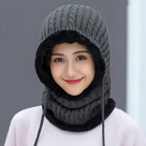 Gorro De Pasamontañas De Punto Cálido De Invierno For Mujer