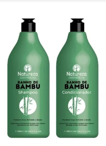  Kit Banho De Bambu Natureza Cosmeticos(2× 1000ml