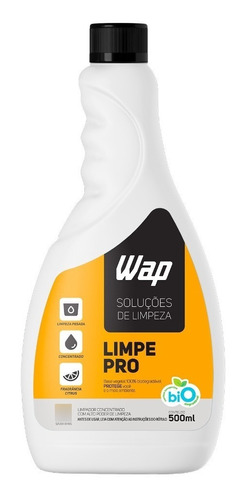 Detergente Concentrado P/ Limpeza Pesada Wap Limpa Pro 500ml