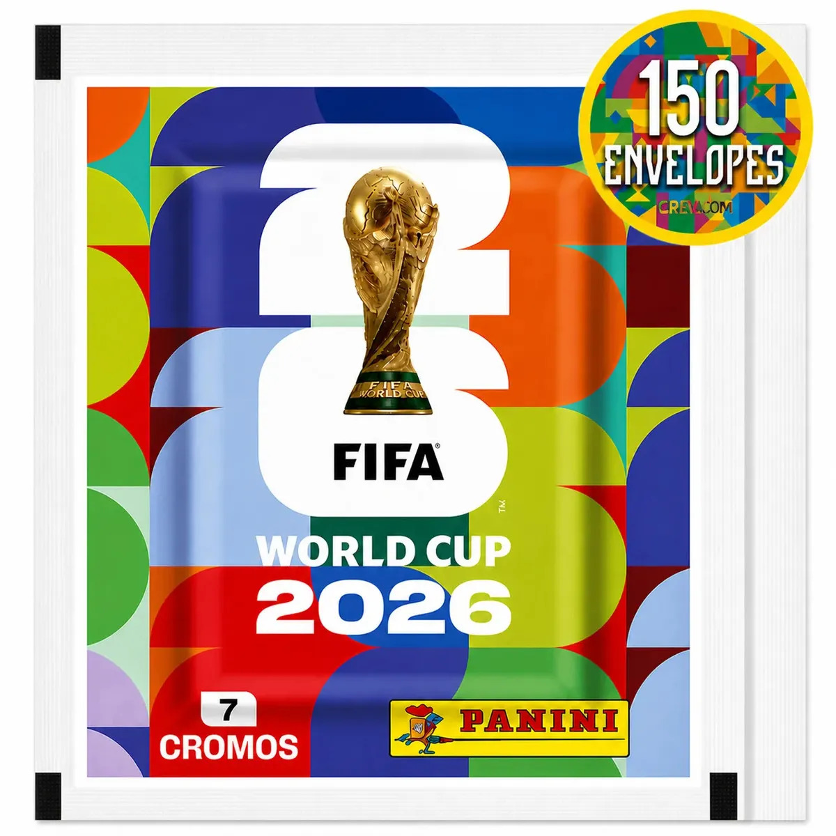 Copa Do Mundo Fifa 2026 - Kit Com 150 Envelopes Panini Oficial (1050 Cromos) Copa Do Mundo 2026