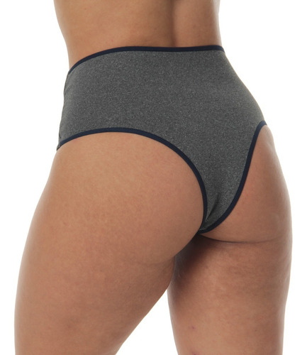 Imagem 2 de 10 de Kit 3 Calcinhas Fitness Compressão Para Barriga Mescla