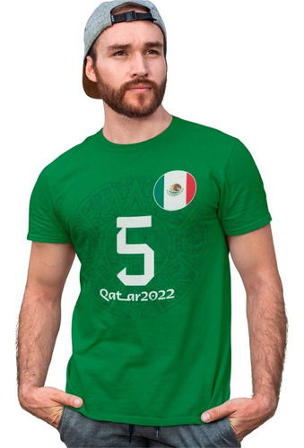 Playera México Personaliza Frente-espalda Países Qatar 2022