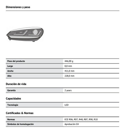 Faros Led Golf Mk6 A6 Modelo Black Precio Por Par Osram