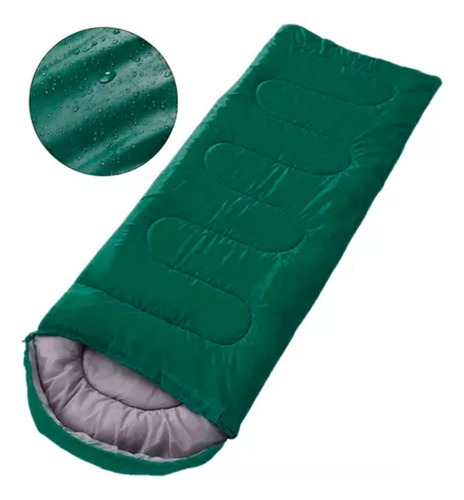 Saco De Dormir 190x75x30cm Verde Bighouse