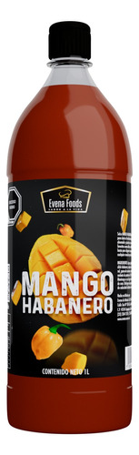 Salsa Mango Habanero 1l Evena Foods 1 Pieza