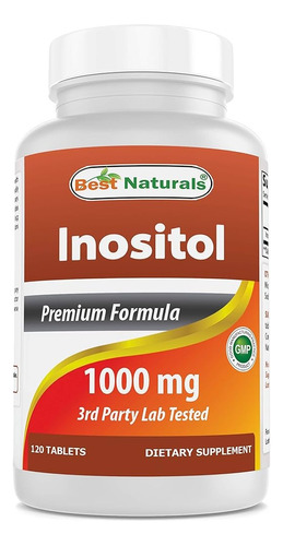 Best Naturals Inositol 1000 Mg 120 Tablets By Best Naturals