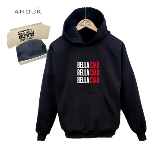 Buzo Capota BELLA CIAO Estampado Blanco Buzo Capota BELLA CIAO Estampado Blanco