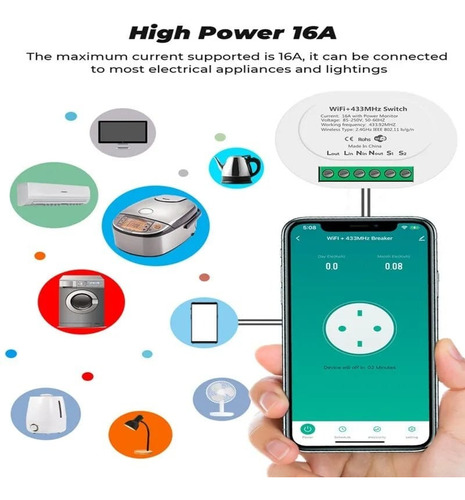 Interruptor Automação Wifi Smart Switch Rádio Frequência