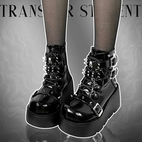 Gothic Style Platform Vampire Cosplay Women Mid-calf Hot