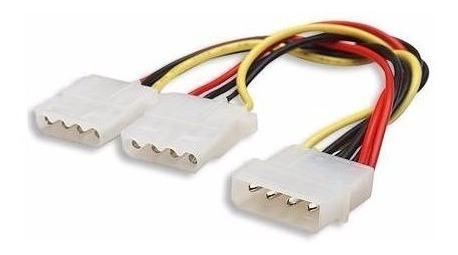 Puntotecno - Cable Molex Tipo Y Ide Macho A 2 Hembras