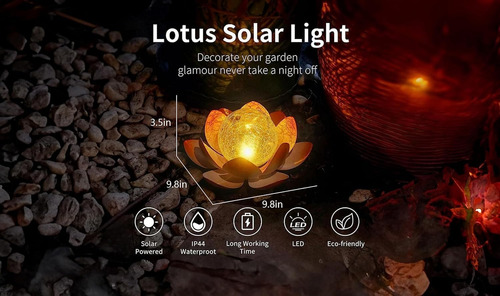 Luces Solares De Jardín Decorativas Al Aire Libre, Globo Cra