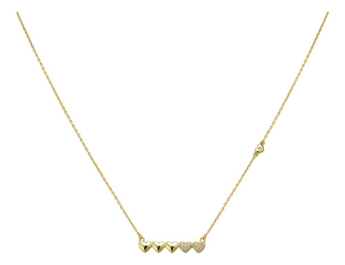 Collar Y Dije Enso 925 Para Mujer Esn143g Dorado
