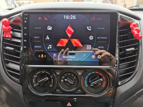 Radio Android Mitsubishi L200 + Cámara Reversa + Adaptadores