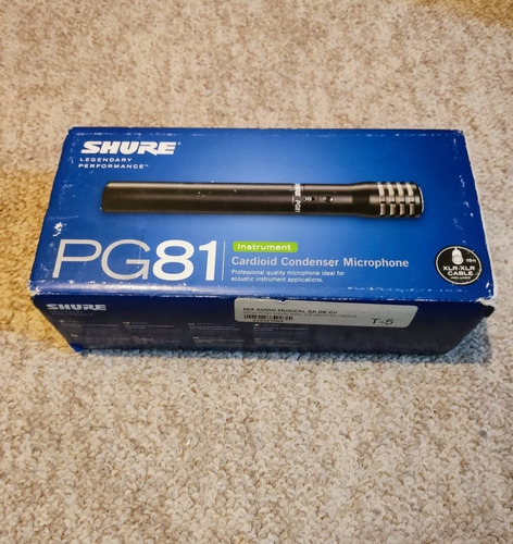 Micrófono Shure Pg 81 Negro (Usado)