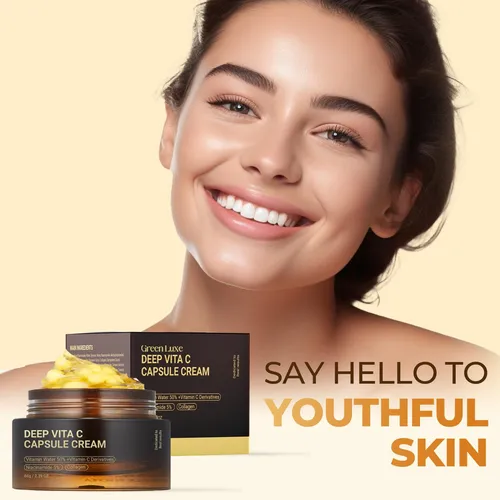Green Luxe Deep Vita C Capsule Cream Gel Hidratante Facial