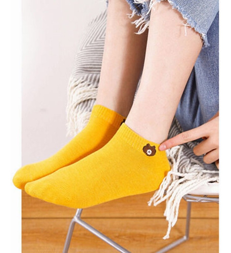 Calcetines Mujer Cómodo Transpirable Calcetas Corta 10 Pares