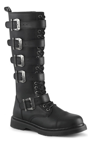 Botas Combate Bolt-425 Correas 20i Demonia Punk Goth Harajuk