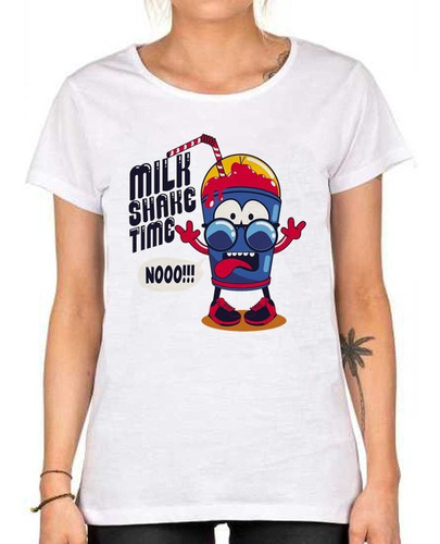 Remera De Mujer Milk Shake Time Refresh Noo