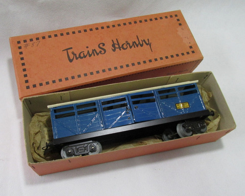 Antiguo Vagon De Chapa Hornby France En Caja Sin Uso