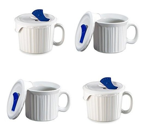 Taza Desplegable Francesa Corningware, Blanca, De 20 Onzas,