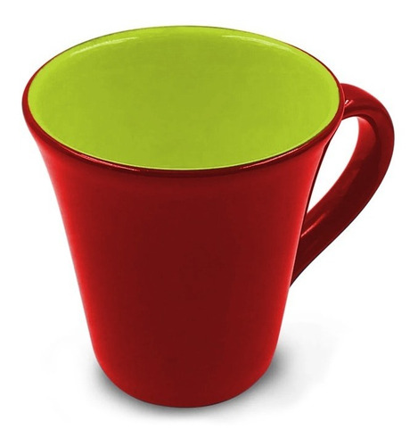 Taza Jarro Ceramica Biona Tulipa Bi Color Mug Cafe 330 Ml