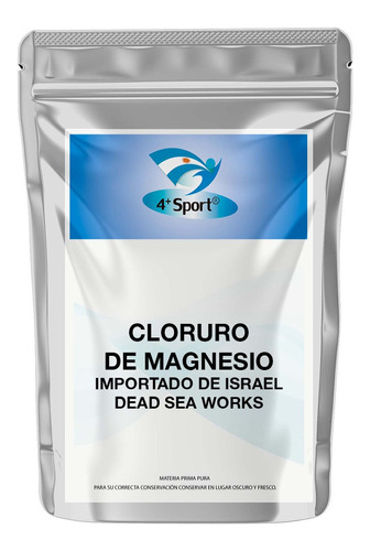 Cloruro De Magnesio Puro De Israel Dead Sea Works 1 Kilo 4+