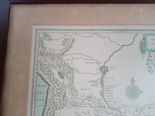 Mapa Antiguo Paraguay Tucumán Rio De La Plata S. Cruz Sierr (Usado)